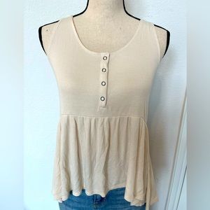 American Eagle 🦅 Soft & Sexy Rib Peplum Tank Top size M